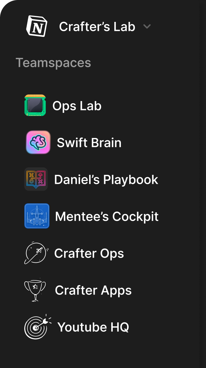 Lives in Notion platform